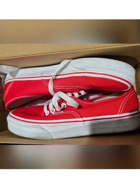 Vans Classic Red Canvas Sneakers